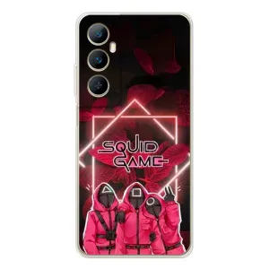 Чехол Гра в кальмара для Realme C76 (Охранники Игра кальмара)