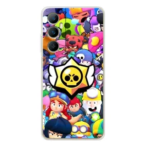 Чехол для Realme C76 Бравл Старс (VPrint) (Лого Brawl Stars)