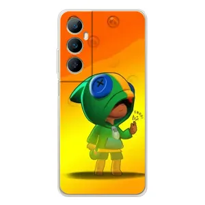 Чехол для Realme C76 Бравл Старс (VPrint) (Мальчик Леон)