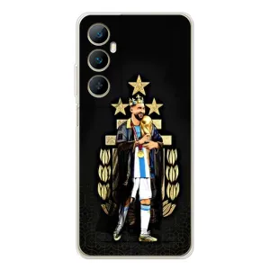 Чехлы для Realme C76 (Leo чемпион) (AlphaPrint) (Месси Король)