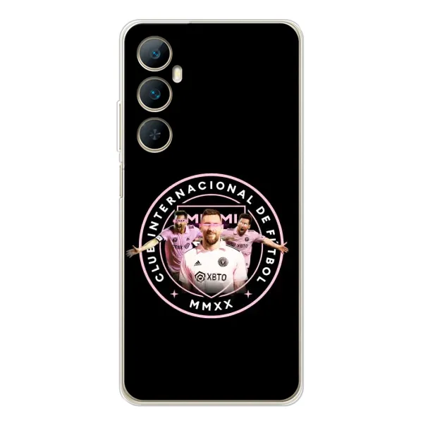 Чехол с принтом «Месси в лого» для Realme C76