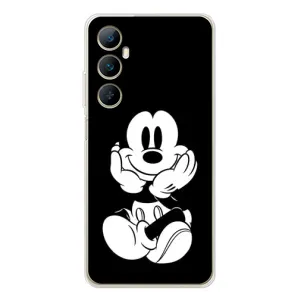 Эксклюзивный чехол для Realme C76 (AlphaPrint - Мультяшные) (Микки на черном)