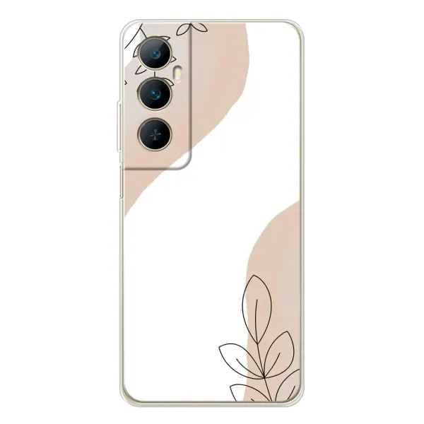 Чохол з принтом «Нюдова гілочка абстракція» для Realme C76