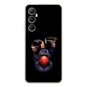 Чехол с Обезьянами Realme C76 - (AlphaPrint) (Три обезьяны)