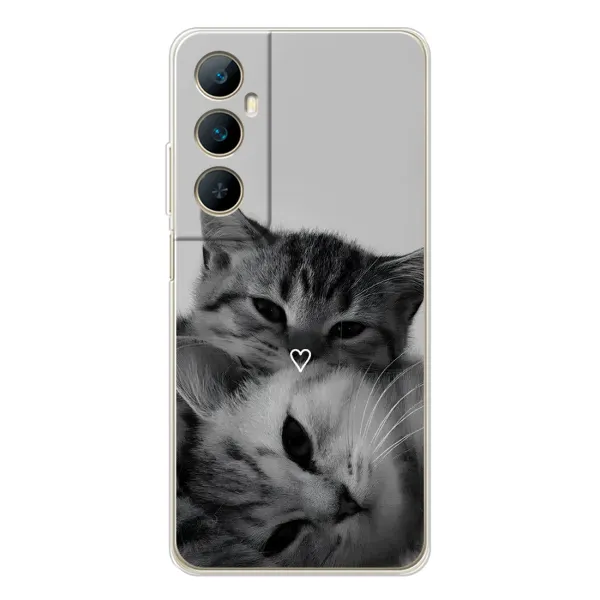 Чохол з принтом «Пара котів» для Realme C76