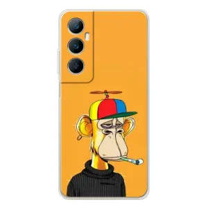 Чехлы с Обезьянами NFT для Realme C76 (AlphaPrint) (Скучающая Обезьяна NFT)