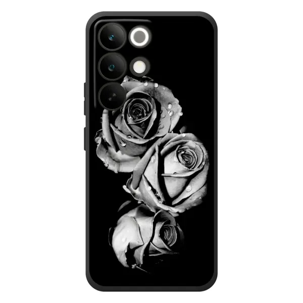 Чохол з принтом «Чорна троянда» для Realme C85 Pro