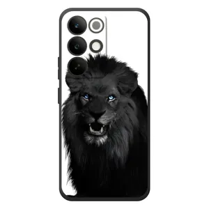 Чехлы с картинками животных RealMe C85 Pro (Черный ЛЕВ)