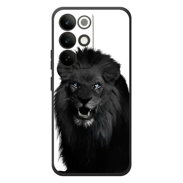 Чохол з принтом «Чорний ЛЕВ» для Realme C85 Pro