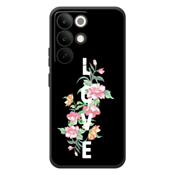 Чехол с принтом «Цветы LOVE» для Realme C85 Pro