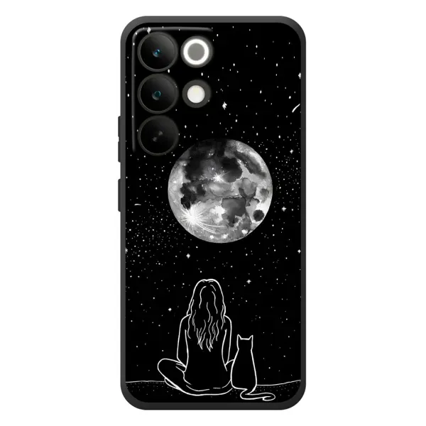 Чехол с принтом «Девушка с котом» для Realme C85 Pro Чехол с принтом «Девушка с котом» для Realme C85 Pro