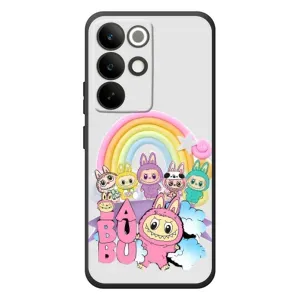 Чехол с Лабубу на RealMe C85 Pro (Фон Лабубу)