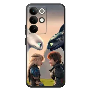 Чехол как приручить дракона на RealMe C85 Pro (Иккинг и Астрид)