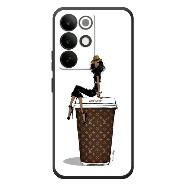 Чехол с принтом «кофе LOUIS VUITTON» для Realme C85 Pro