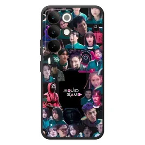 Чехол Гра в кальмара для RealMe C85 Pro (Коллаж Игра кальмара)