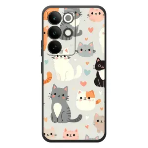 Чехол с рисунком кот на RealMe C85 Pro (Коллаж котов)
