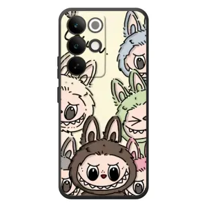Чехол с Лабубу на RealMe C85 Pro (Золотая обезьяна Bored Ape)