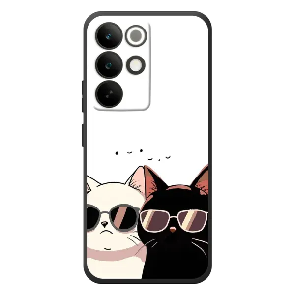 Чехол с принтом «Коты в очках» для Realme C85 Pro Чехол с принтом «Коты в очках» для Realme C85 Pro