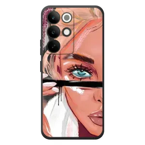 Чехол с печатью для RealMe C85 Pro - (Мода) (AlphaPrint) (Макияж)