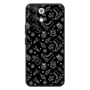 Новогодние, Праздничные Чехлы для RealMe C85 Pro - 2024 год (Новогодний фон)