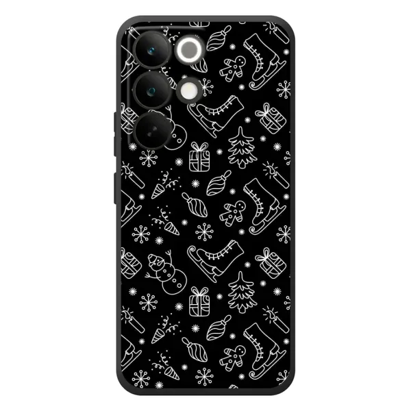 Чехол с принтом «Новогодний фон» для Realme C85 Pro