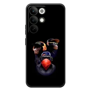 Чехол с Обезьянами RealMe C85 Pro - (AlphaPrint) (Три обезьяны)