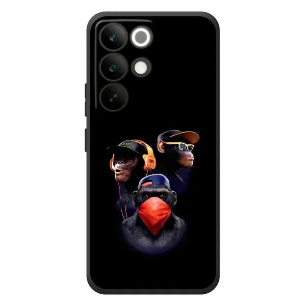 Чохол з принтом «Три мавпи» для Realme C85 Pro