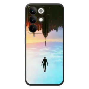 Чехол с человеком пауком для RealMe C85 Pro - (AlphaPrint) (Паук человек)