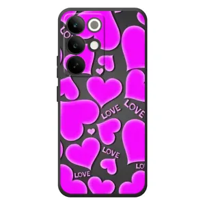 Чехлы для любимой на Реалми С85 Про (VPrint) (Pink hearts)