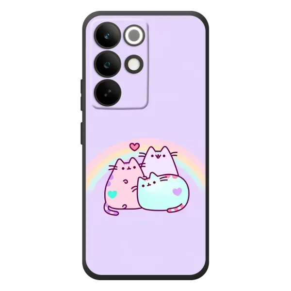 Чехол с принтом «Радужные котики» для Realme C85 Pro Чехол с принтом «Радужные котики» для Realme C85 Pro
