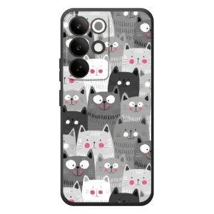 Чехлы с Котиками для RealMe C85 Pro (VPrint) (Рисованные котики)