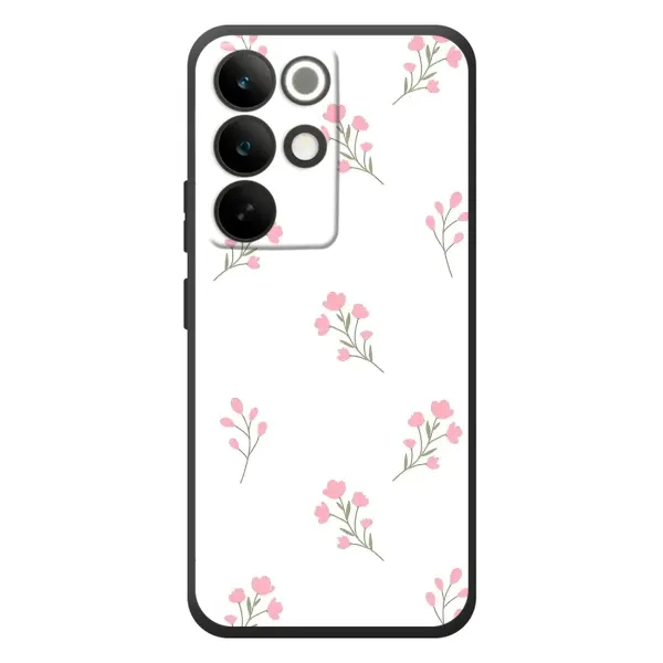 Чехол с принтом «Розовые цветы» для Realme C85 Pro