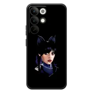 Чехлы Венсдей на RealMe C85 Pro Уэнсдей (AlphaPrint) (серьезная Уэнздей)