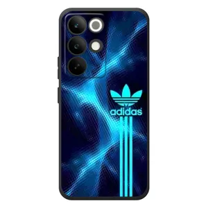 Чехлы Адидас для RealMe C85 Pro (AlphaPrint) (Синий Адидас)