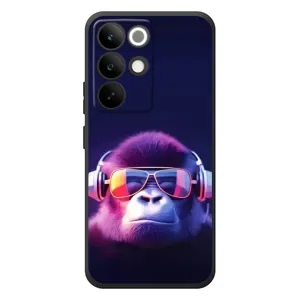 Чехол с Обезьянами RealMe C85 Pro - (AlphaPrint) (Стильная обезьяна)