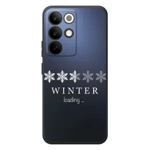 Зимние Чехлы для Реалми С85 Про - прозрачный фон (Winter loading)