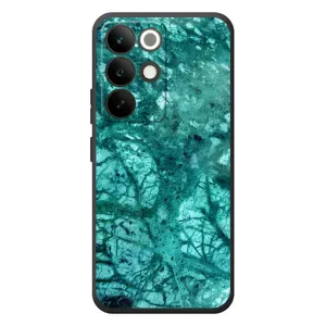 Мраморный чехол на RealMe C85 Pro (VPrint) (Зеленый мрамор)