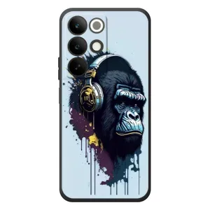 Чохол з Мавпами RealMe C85 - (AlphaPrint) (Горила в навушниках)