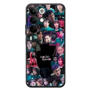 Чохол Гра в кальмара для RealMe C85 (Колаж Гра кальмара)