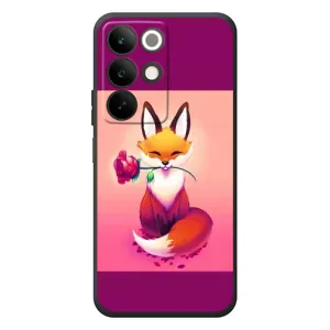 Чохли з картинкою Лисичка для RealMe C85 (VPrint) (Лиса з трояндою)
