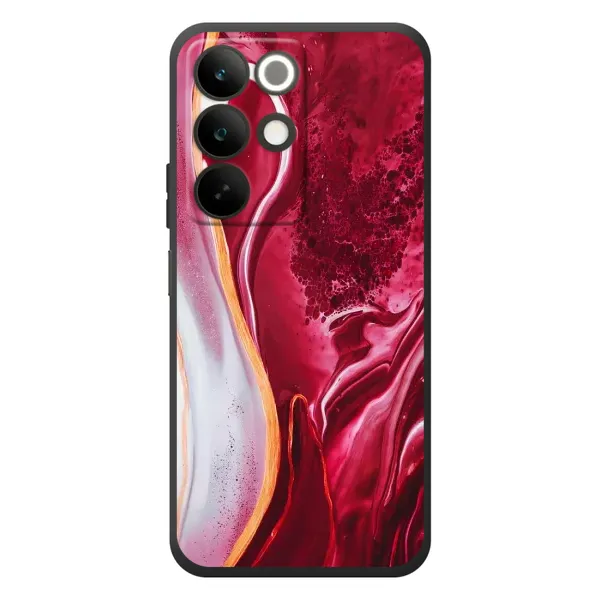Чохол з принтом «Мрамор червоний» для Realme C85