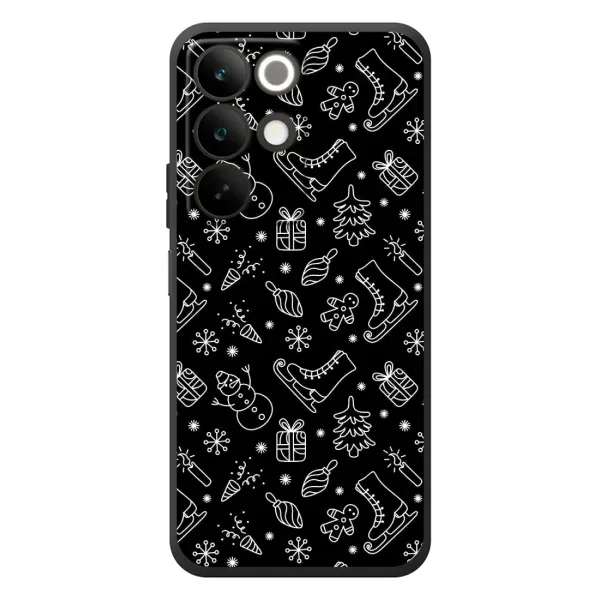 Чехол с принтом «Новогодний фон» для Realme C85