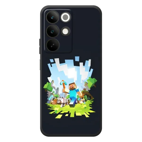 Чохол з принтом «персонажі Minecraft» для Realme C85 Чохол з принтом «персонажі Minecraft» для Realme C85
