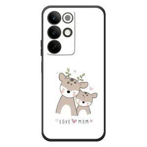 Чехлы для мамы на RealMe C85 (Оленята мама и малыш)