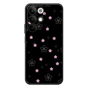 Чехол с розовым рисунком для RealMe C85