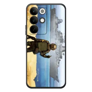 Чехол с принтом (Русский корабль...) для РеалMI C85 (AlphaPrint) (Російський корабель)