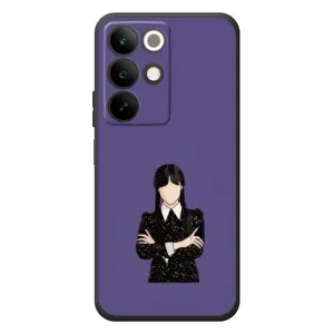 Чохли Венсдей на RealMe C85 Уенсдей (AlphaPrint) (Венздей у чорному)