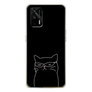 Чохол з малюнком кіт на Realme GT 5G (Байдужий кіт)