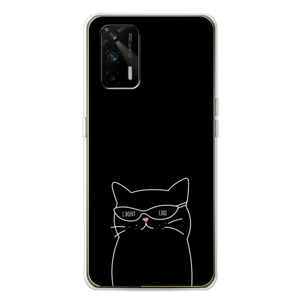Чохол з принтом «Байдужий кіт» для Realme GT 5G Чохол з принтом «Байдужий кіт» для Realme GT 5G