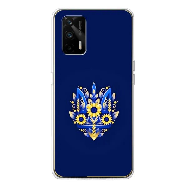 Чехол с принтом «Цветочный Герб» для Realme GT 5G
